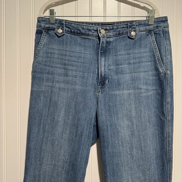Talbots Flare Jeans High Waisted Size 14 - Picture 2 of 8